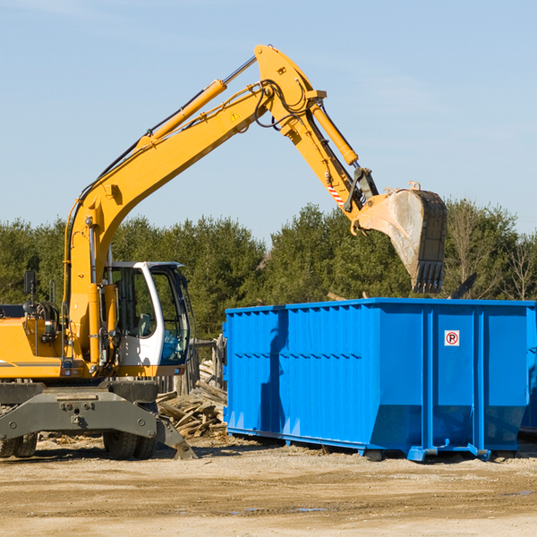 can i choose the location where the residential dumpster will be placed in Harsens Island MI